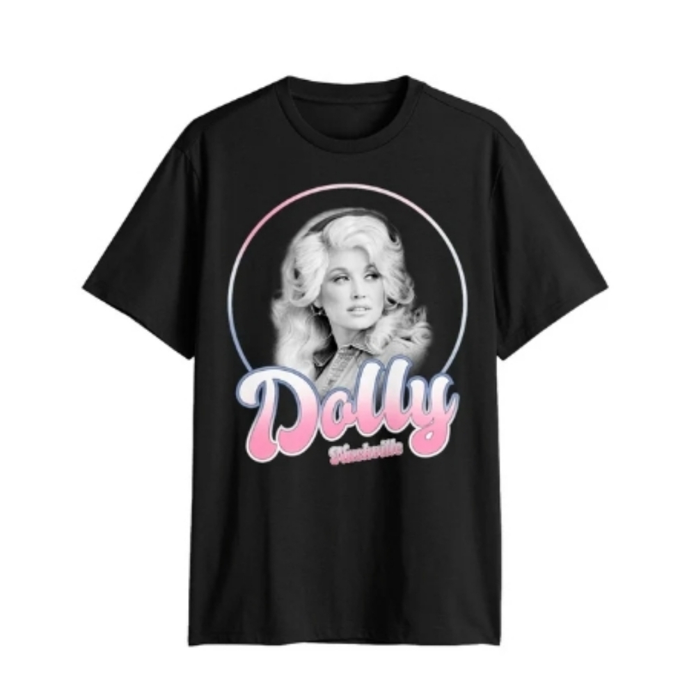 Retro Dolly Parton Nashville Graphic Band Tee NWT - Picture 1 of 7